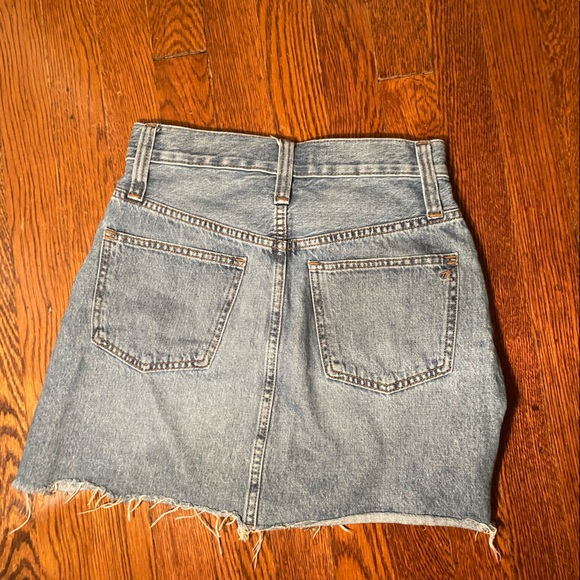 Madewell Rigid Denim A-Line Skirt in size 24 - Picture 2 of 2